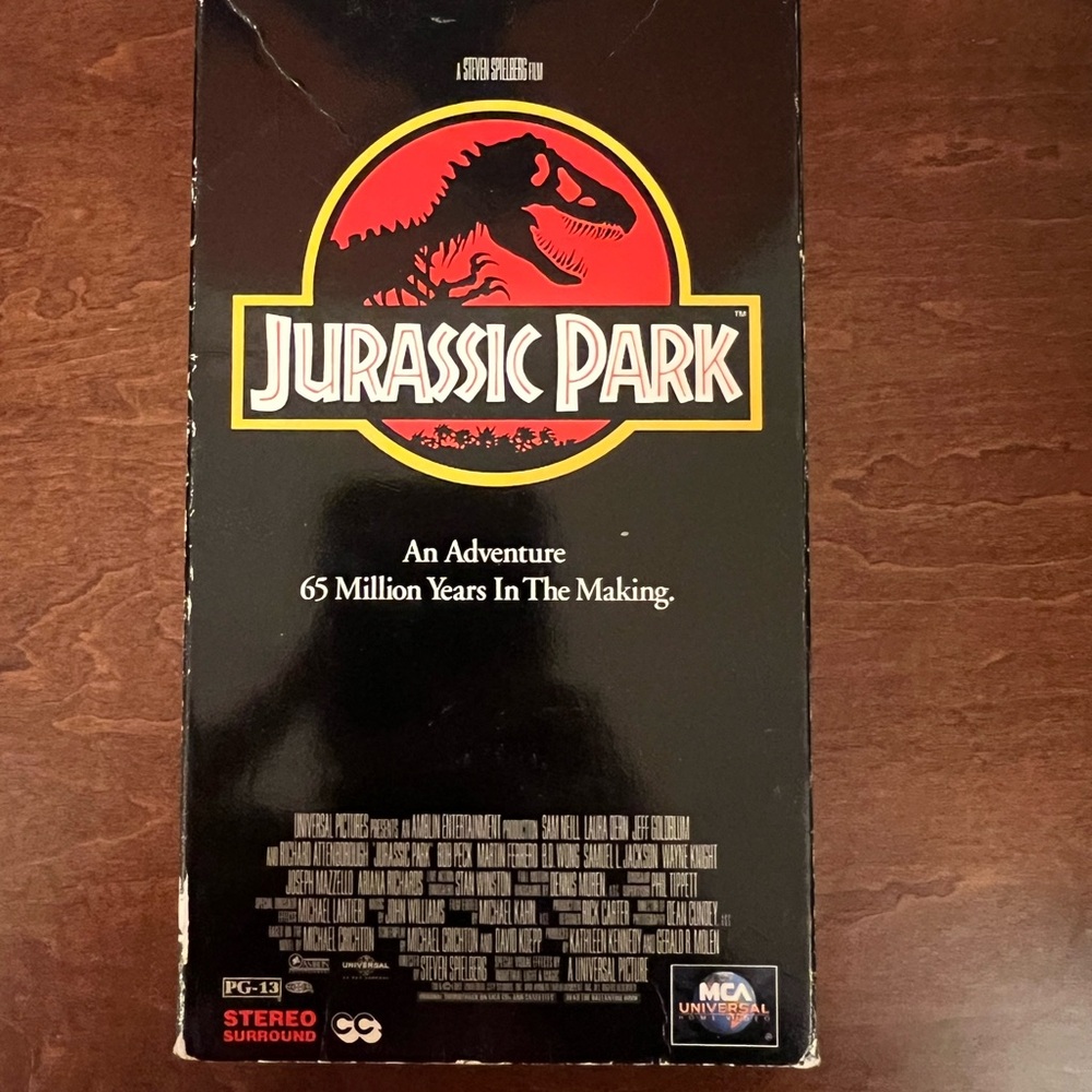 Jurassic Park VHS Tape